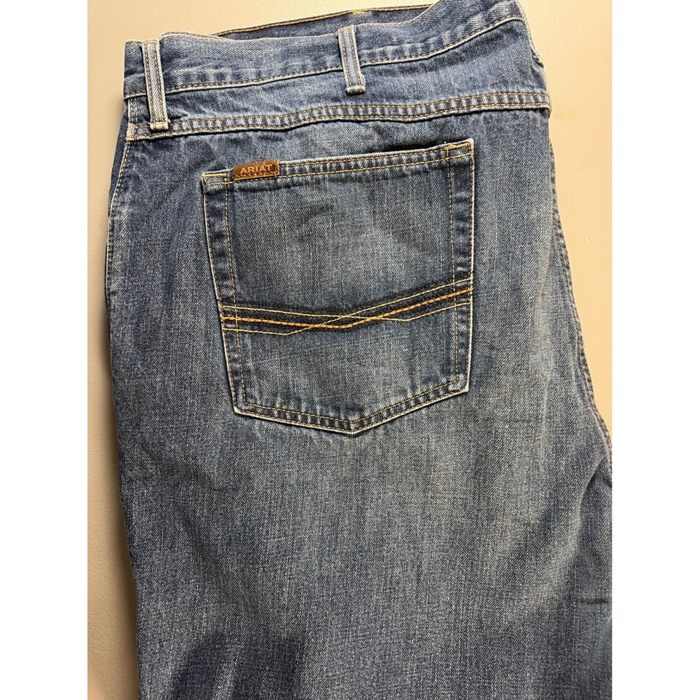 Ariat M4 Relaxed Boot Cut Jeans Mens 44x30 Blue Denim Legacy Workwear Pants